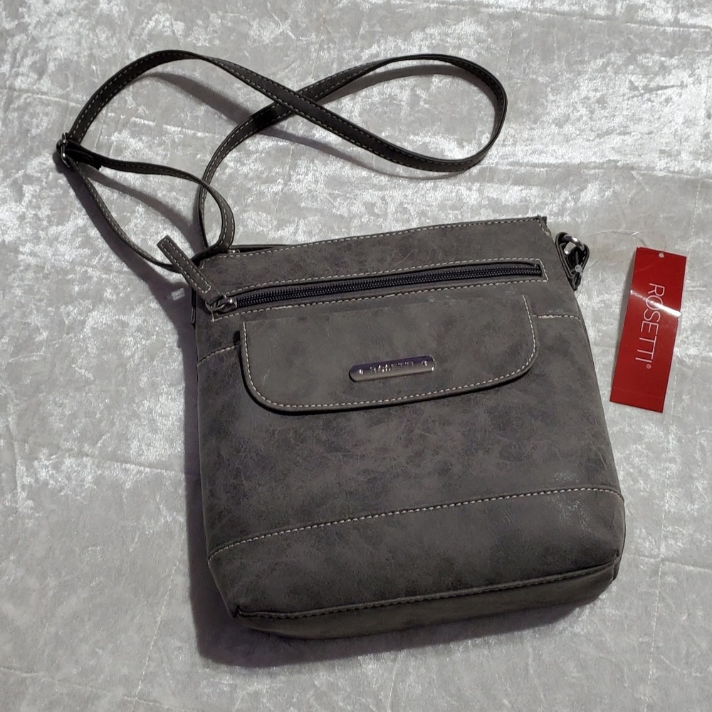 Rosetti Gray Crossbody Bag